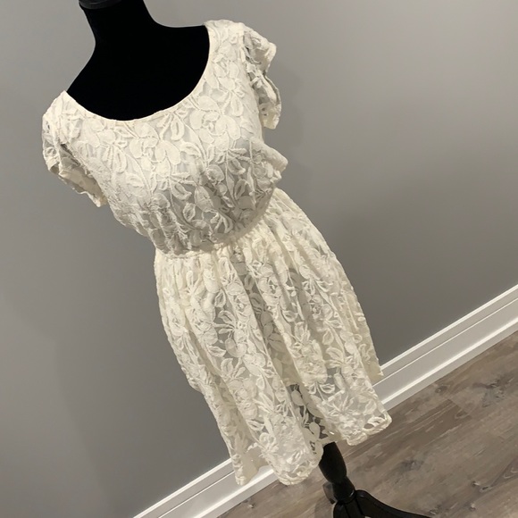 Xhilaration Dresses & Skirts - Xhilaration Ivory Lace Dress!